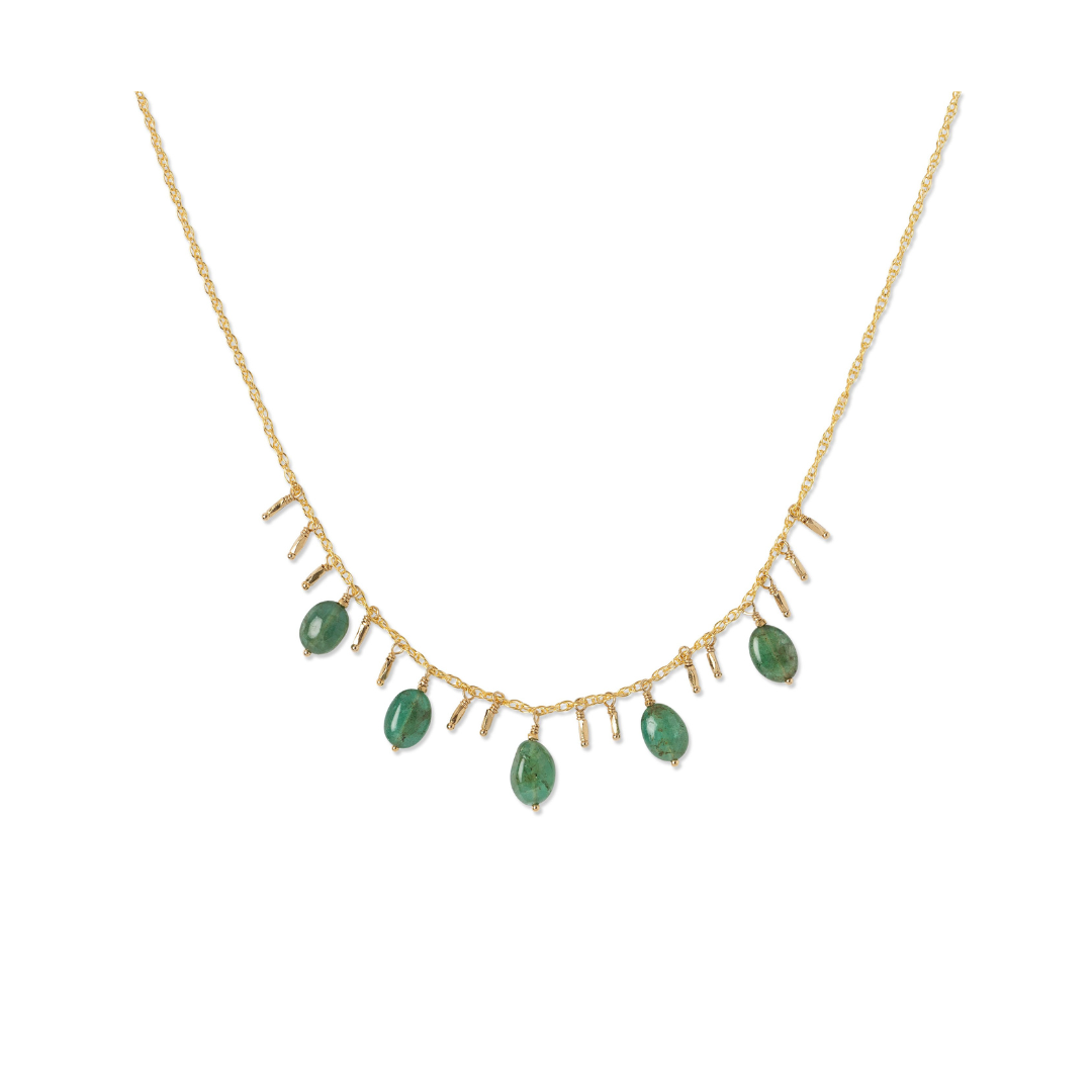 Astrid Emerald Necklace | Kate Winternitz | Handmade Jewelry