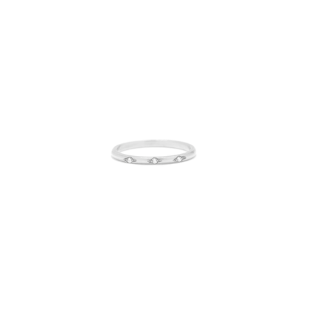 Basit Trois Diamond Silver Ring | dan-yell Jewelry | Handcrafted ...