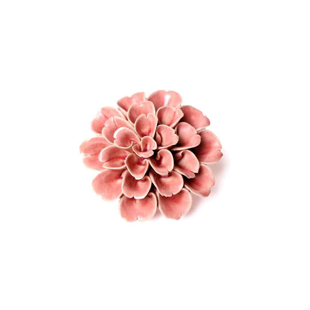 Ceramic Pink Flower #11 Wall Art | Chive | Handmade Ceramic