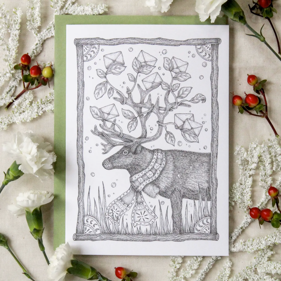Post Note Catd The Glacial Post Note Card | Mackenzie Myrick | Stationary | Holiday ...