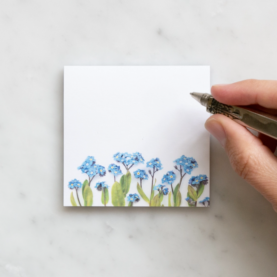 Bottle Branch Forget Me Not Sticky Notes | Stationary &amp; Gifts ...