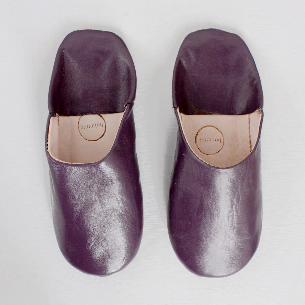 Plum slippers online