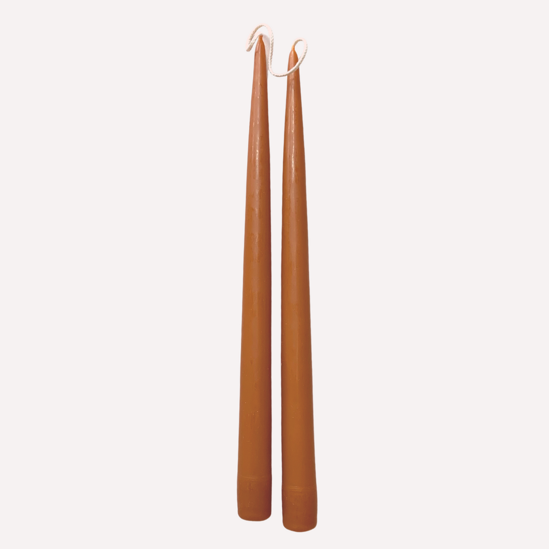 Tapered Candles in Rust | Danica Design | Handmade | Homegoods ...