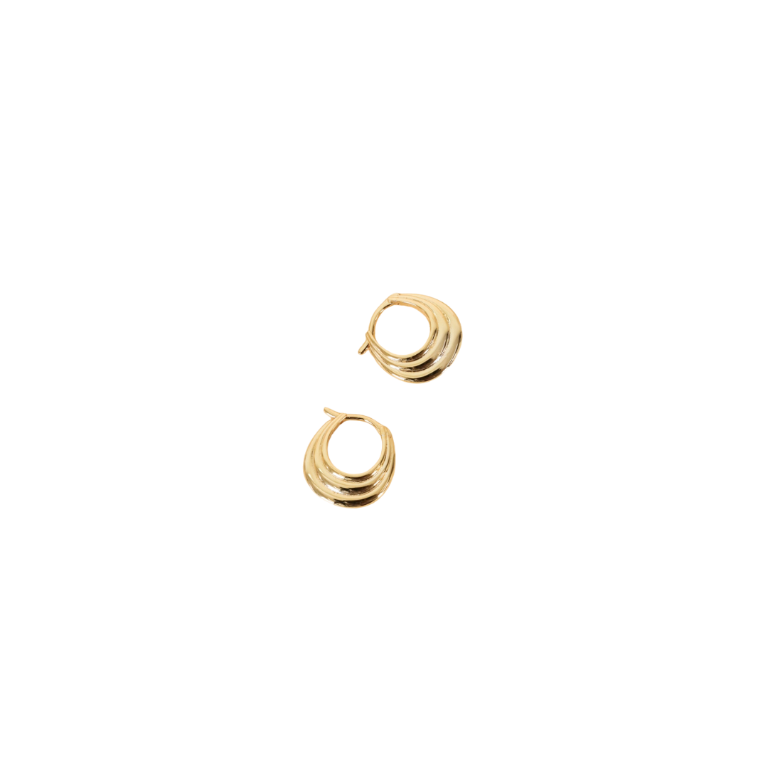 JAXKELLY Gold Hoop Triple Arch Earrings main image 1