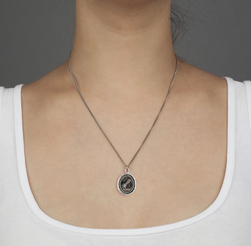 Moon and Stars Lock Necklace – Mayas Gems